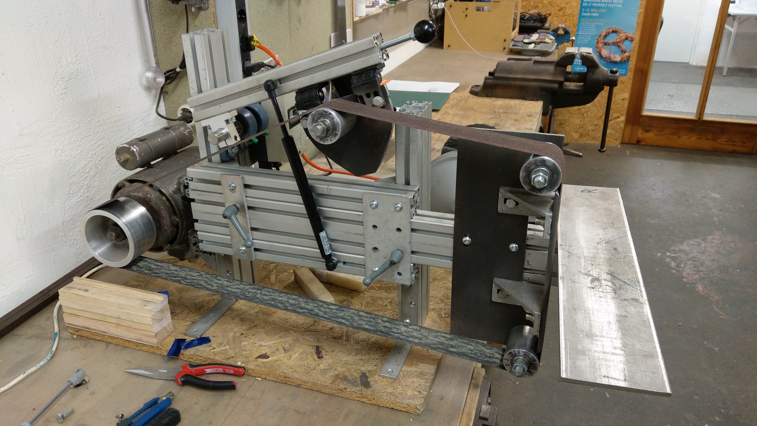 Bandschleifer Eigenbau Alu-Profile