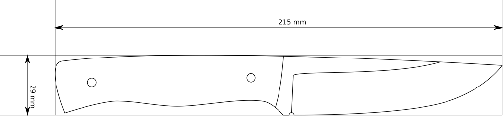 Messer Vorlage Jagdmesser
