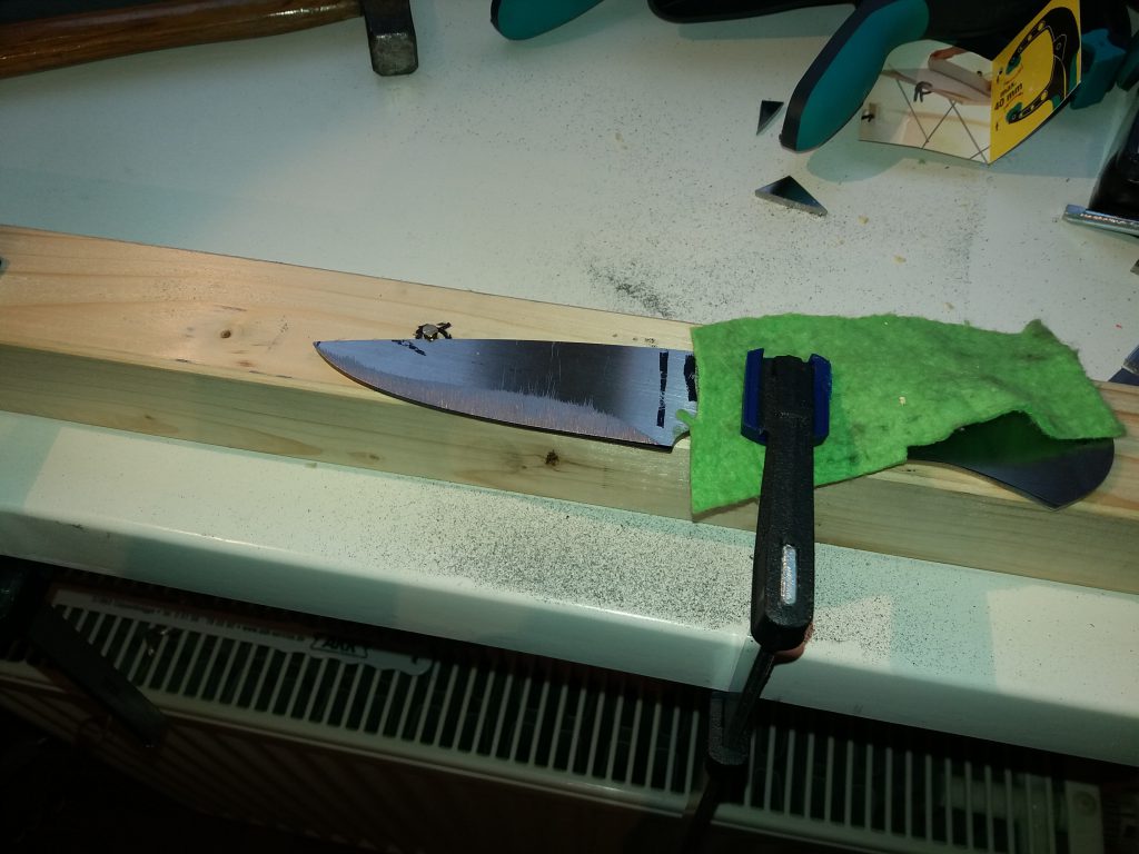 Messer machen mit Feile