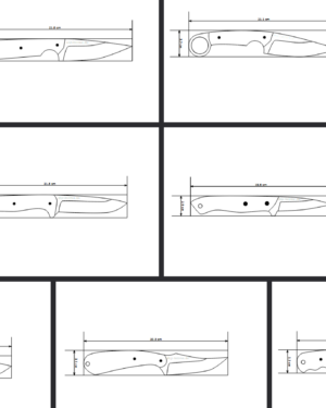 10 Jagdmesser Vorlagen pdf dxf