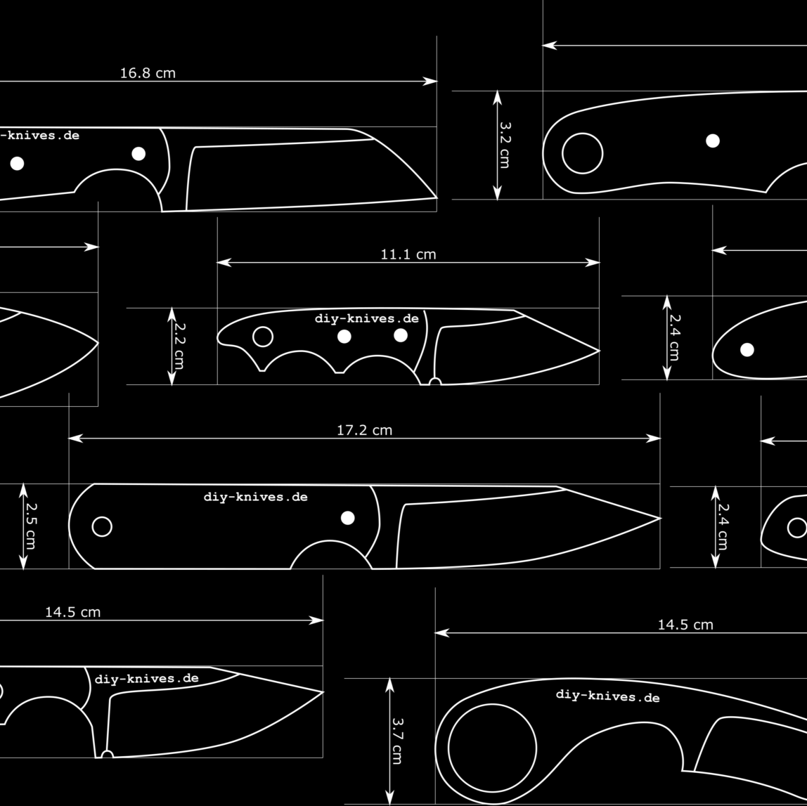10 Neck-Knife Vorlagen II PDF & DXF